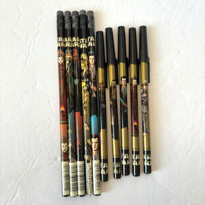 Vintage Star Wars Episode One Phantom Menace 5 Pens & 5 Pencils Pentech 1999